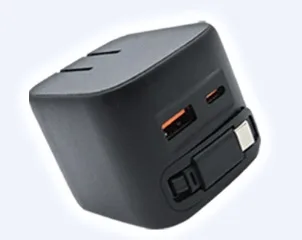 ケーブル一体型充電器自動巻取り式